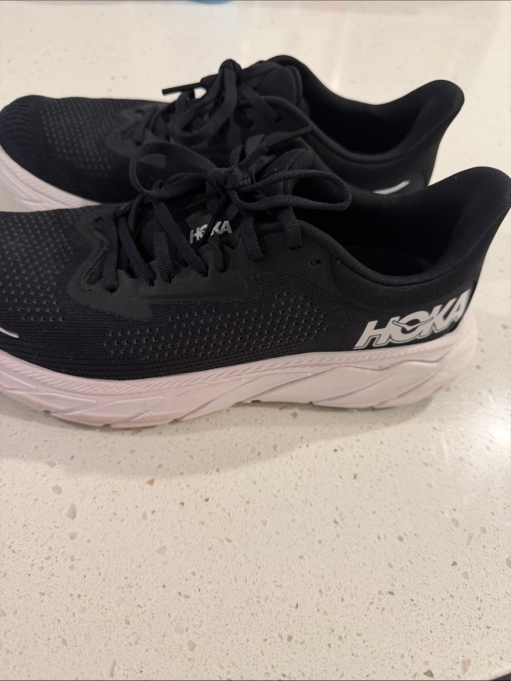 Hoka Black and White Road Running Sneakers - Picture 3 of 6